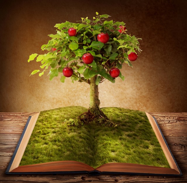 Book of knowledge growing out of book